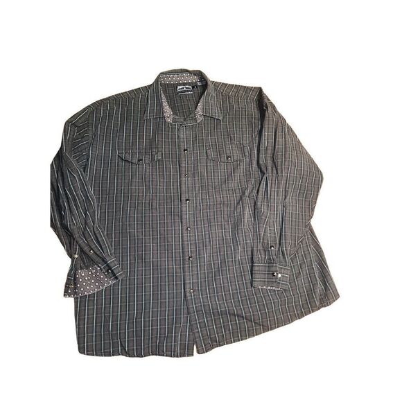 Panhandle Slim Other - Panhandle Long Sleeve Blue Stripe Casual Shirt Men's XXL